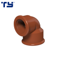 Reliable Quality Brown color PN16 High pressure Plastic IRAM PPR PPH Threaded Pipe Fittings